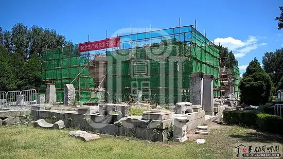 西洋楼海晏堂土台遗址加固保护现场梦回圆明园 西洋楼海晏堂土台遗址加固保护现场-梦回圆明园