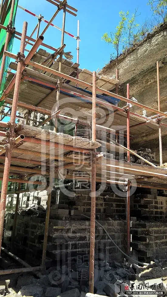 西洋楼海晏堂土台遗址加固保护现场梦回圆明园 西洋楼海晏堂土台遗址加固保护现场-梦回圆明园