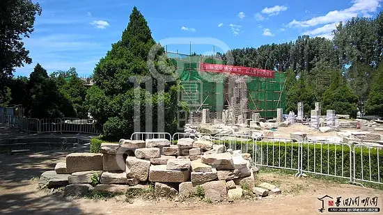 西洋楼海晏堂土台遗址加固保护现场梦回圆明园 西洋楼海晏堂土台遗址加固保护现场-梦回圆明园