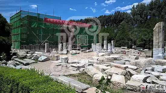西洋楼海晏堂土台遗址加固保护现场梦回圆明园 西洋楼海晏堂土台遗址加固保护现场-梦回圆明园