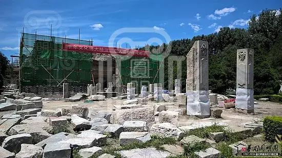 西洋楼海晏堂土台遗址加固保护现场梦回圆明园 西洋楼海晏堂土台遗址加固保护现场-梦回圆明园