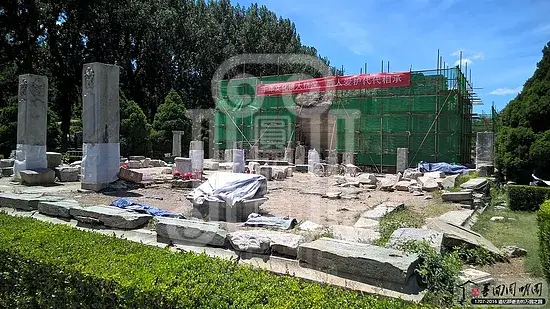 西洋楼海晏堂土台遗址加固保护现场梦回圆明园 西洋楼海晏堂土台遗址加固保护现场-梦回圆明园