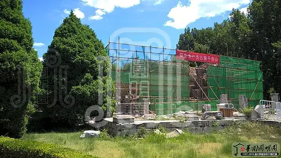 西洋楼海晏堂土台遗址加固保护现场梦回圆明园 西洋楼海晏堂土台遗址加固保护现场-梦回圆明园