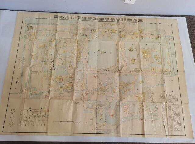 市民捐赠1933年版圆明园遗址实测图梦回圆明园