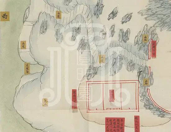 《静明园内溪田课耕图样》与《玉泉山龙王殿图样》梦回圆明园 《静明园内溪田课耕图样》与《玉泉山龙王殿图样》-梦回圆明园